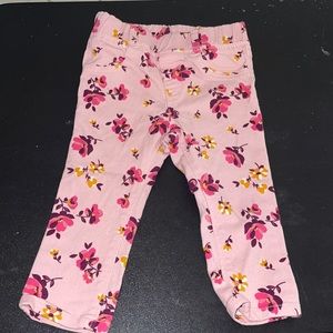 Garanimals infant girl leggings Pink flower pant Sz 18m